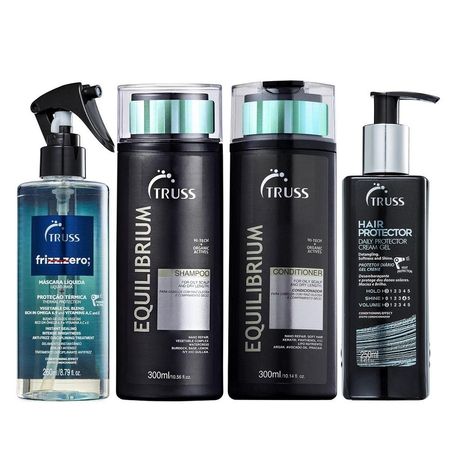 Kit-Truss-Equilibrium-Shampoo-300ml-+-Condicionador-300ml-+-Hair-Protector-250ml-+-Frizz-Zero-260ml--1