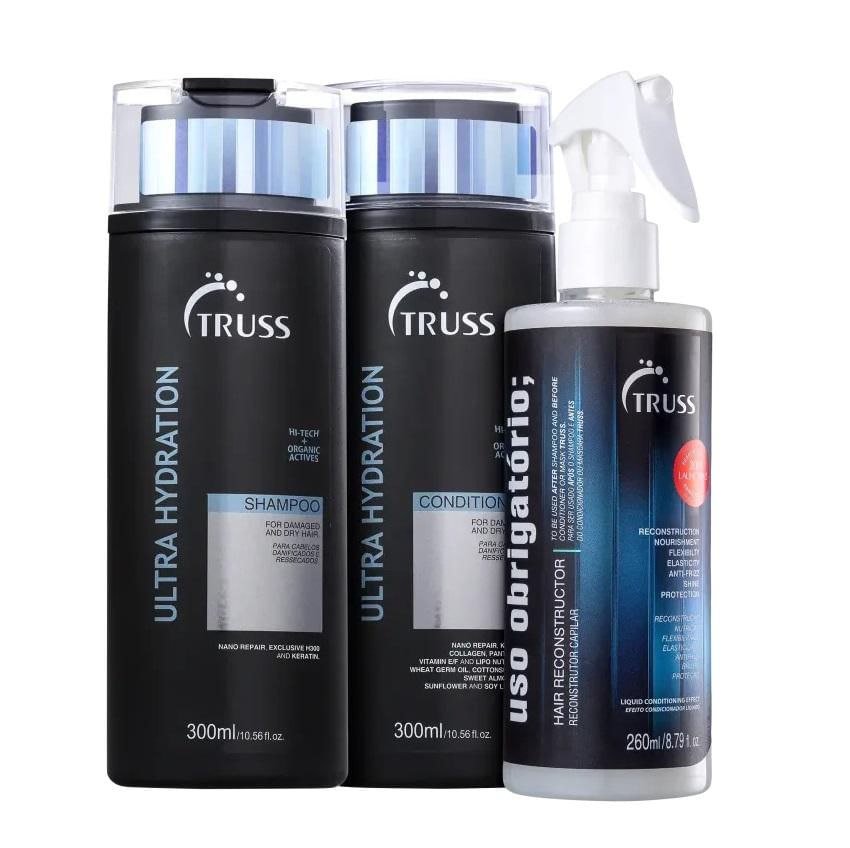 Truss Ultra Hydration Kit Shampoo 300ml + Condicionador 300ml + Uso Obrigatório 260ml