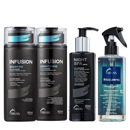 Kit-Truss-Infusion-Shampoo-300ml-+-Condicionador-300ml-+-Frizz-Zero-Spray-260ml-+-Night-Spa-250ml--1