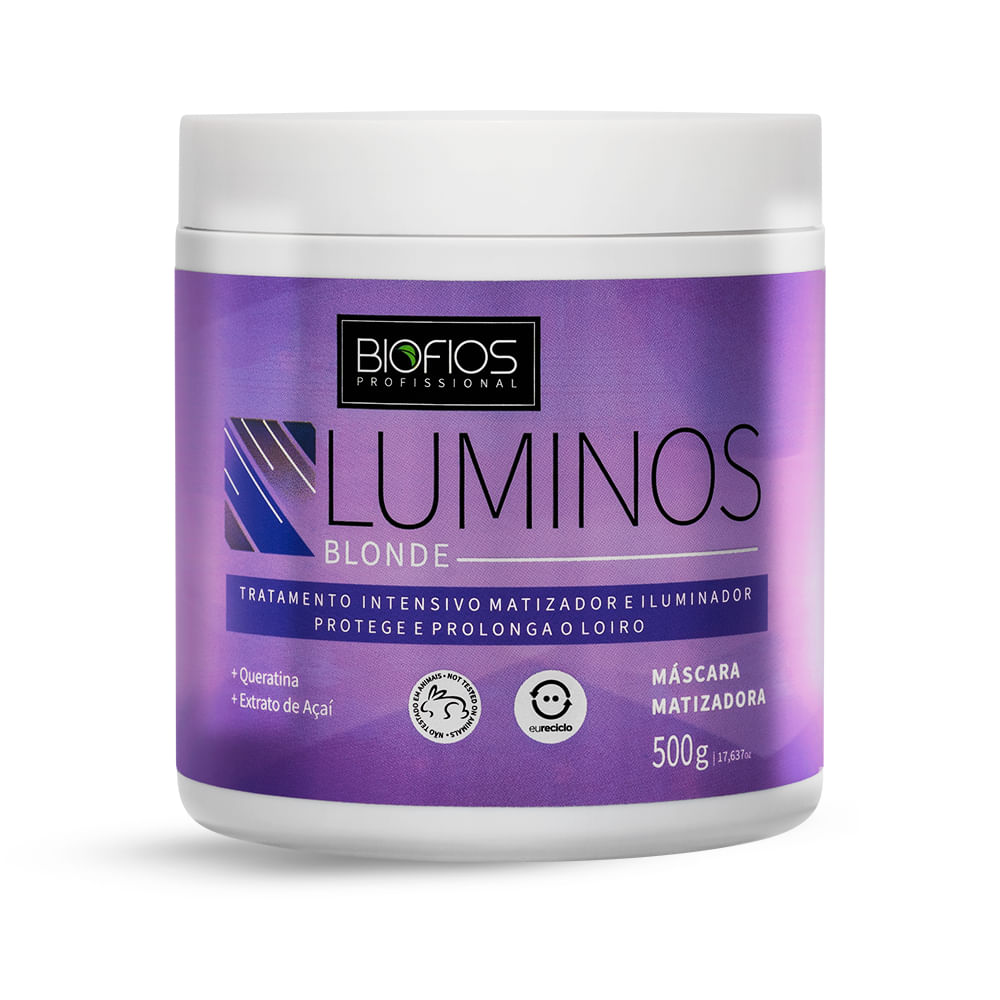 Máscara Luminos Blonde Biofios Matizador Hidratante
