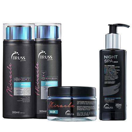 Kit-Truss-Miracle-Shampoo-300ml-+-Condicionador-300ml-+-Máscara-180g-+-Night-Spa-250ml--1