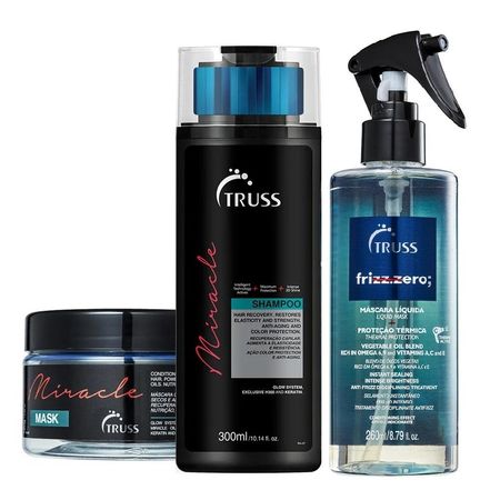 Kit-Truss-Miracle-Shampoo-300ml-+-Máscara-180g-+-Frizz-Zero-260ml--1