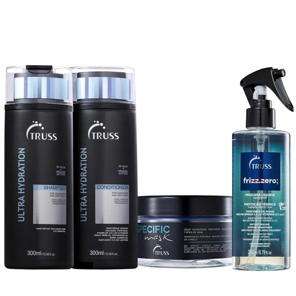 Kit Truss Ultra Hydration Frizz Specific (4 Produtos)