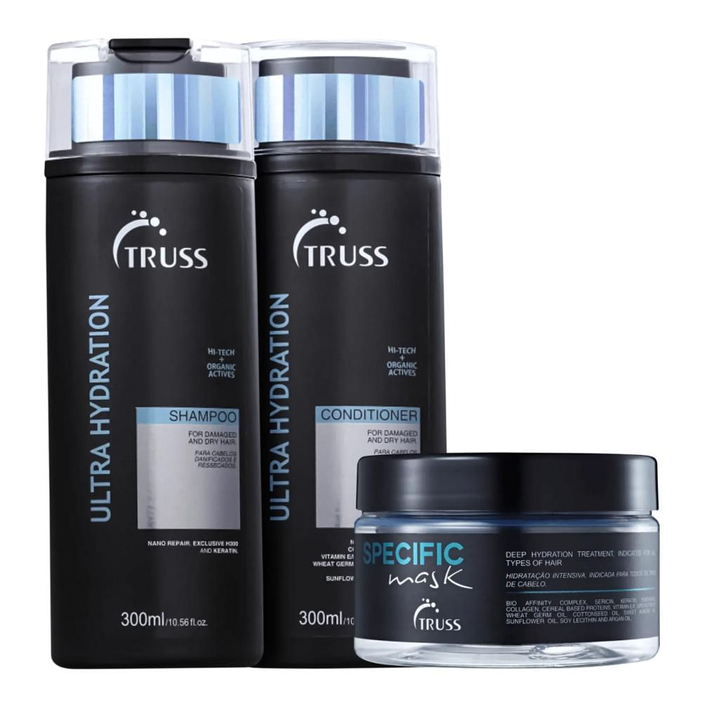Kit Truss Ultra Hydration Shampoo 300ml + Condicionador 300ml + Specific Máscara 180g