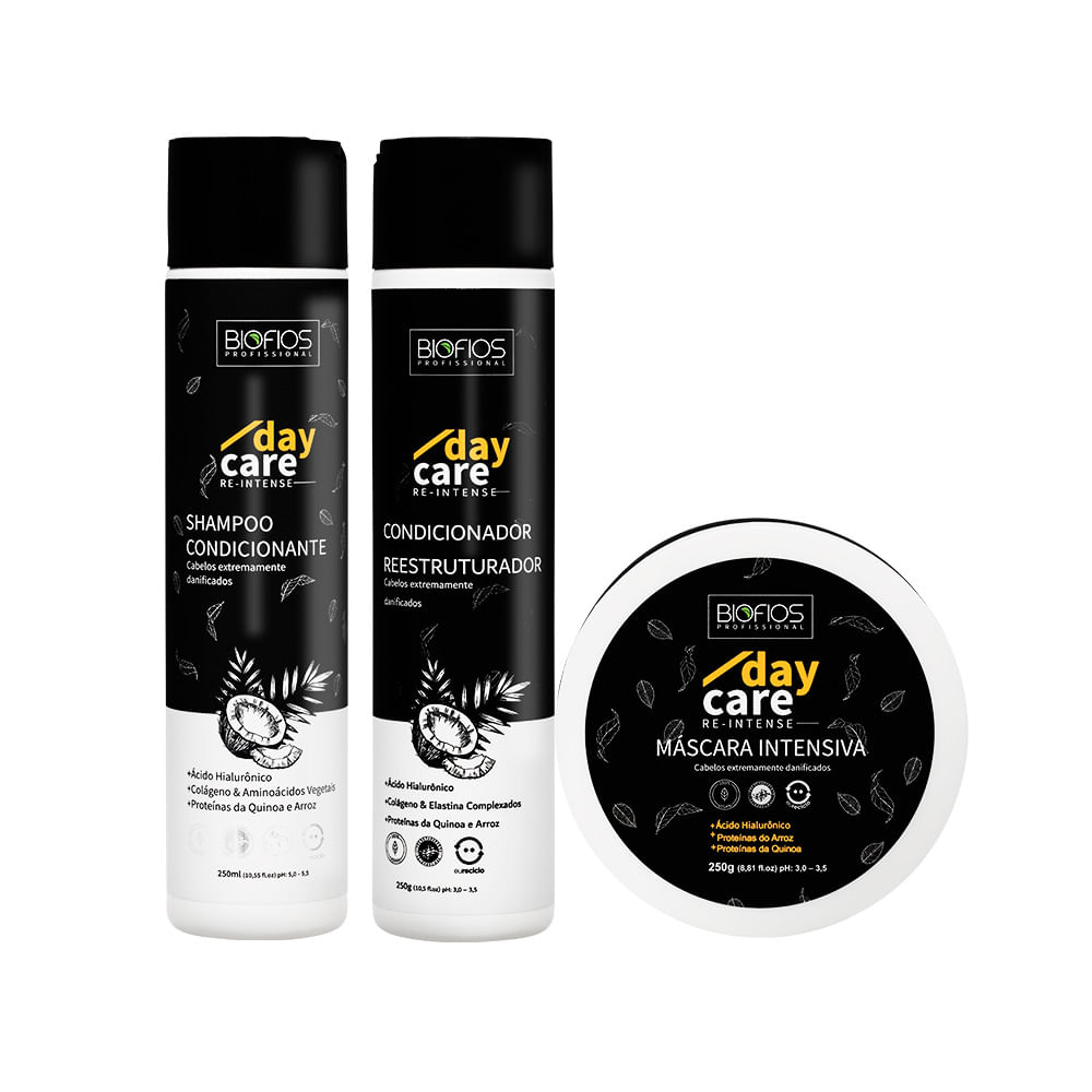 Kit Re-Intense Biofios Reconstrução Capilar (3 Produtos)