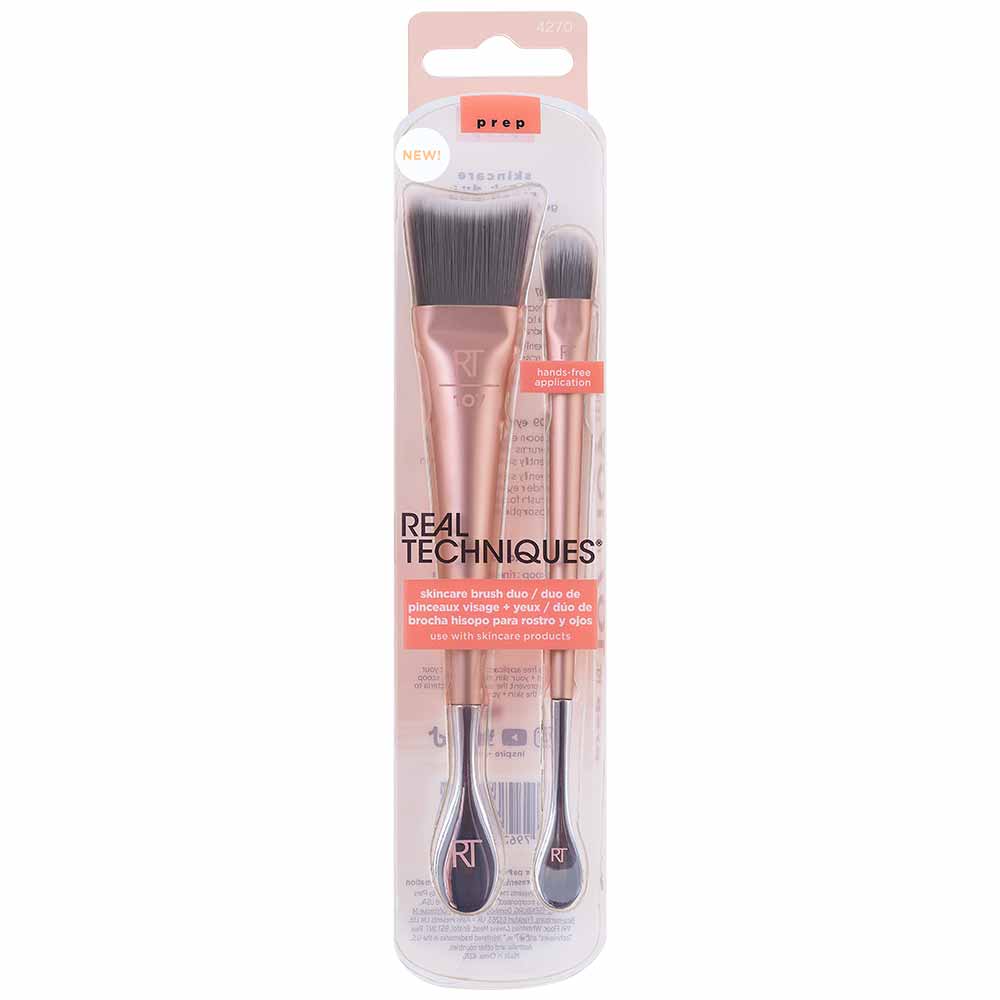 Real Techniques Kit - Pincel + Espátula Rosto e Olhos
