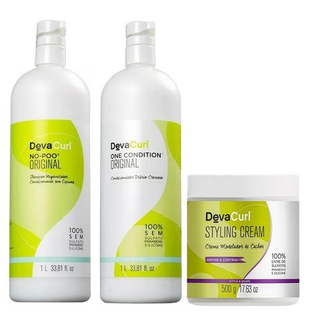 Deva-No-poo-Shampoo-1-Litro-+-One-Condicionador-Litro-+-Styling-Cream-500g--1