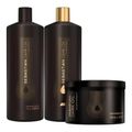 Sebastian Dark Oil Shampoo 1 Litro + Condicionador 1Litro + Máscara 500g