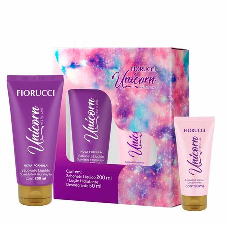 Kit---Fiorucci-Unicorn-Coffret-Feminino-Sabonete-Líquido-+-Loção-Hidratante-Desodorante-Kit--1