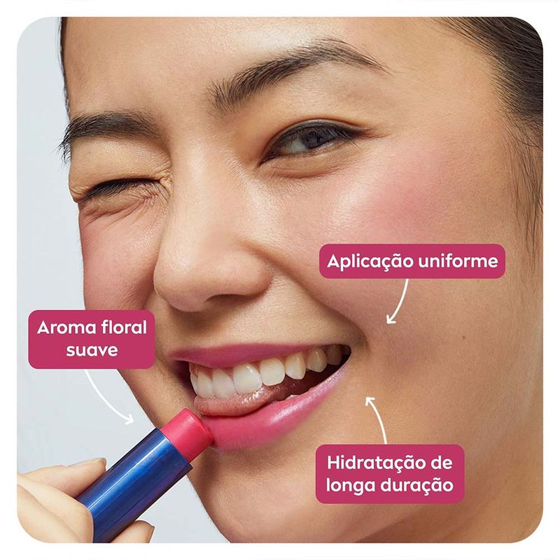NIVEA Hidratante Labial Hidra Color 2 em 1 - 4,8g