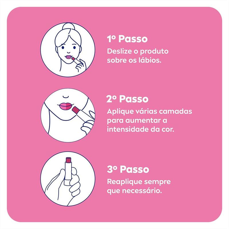 NIVEA Hidratante Labial Hidra Color 2 em 1 - 4,8g