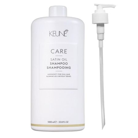 Keune-Care-Satin-Oil---Shampoo-1000ml-+-Válvula-Pump--1