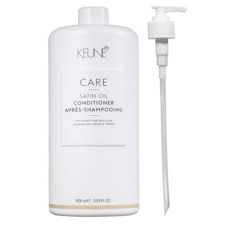 Keune-Care-Satin-Oil---Condicionador-1000ml-+-Válvula-Pump--1