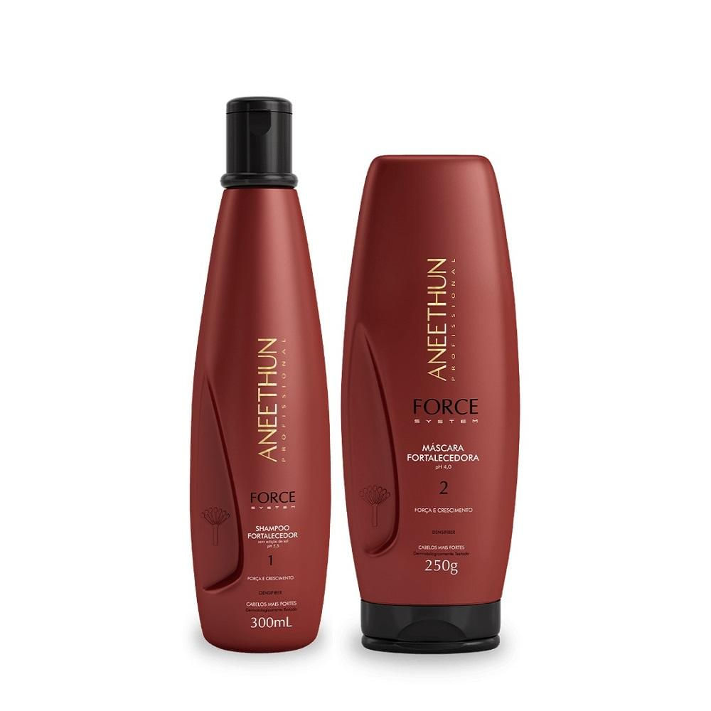 Kit Aneethun Force System Shampoo 300ml + Máscara 250g