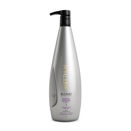 Kit-Aneethun-Blond-System-Shampoo-Matizante-1L-+-Máscara-Matizante-250g-+-Máscara-Cinza-250g--2