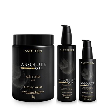 Kit-Aneethun-Absolute-Oil---Máscara-1kg-+-Finalizador-210ml-+-Umectante-Capilar-110ml--1