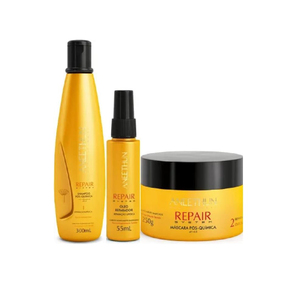 Kit Aneethun Repair System Triplo Tratamento (3 Produtos)