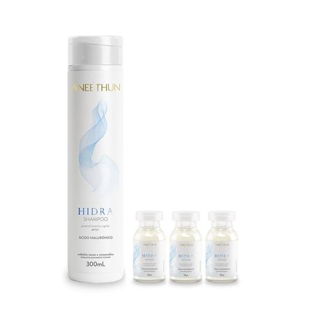 Kit-Aneethun-Hidra---Shampoo-300ml-+-Ampolas-13ml-(3-Unidades)--1