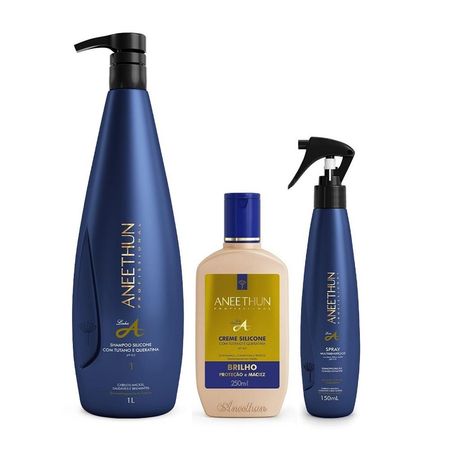 Kit-Aneethun-Linha-A-Shampoo-1000ml-+-Creme-de-Brilho-250ml-+-Multibenefícios-150ml--1