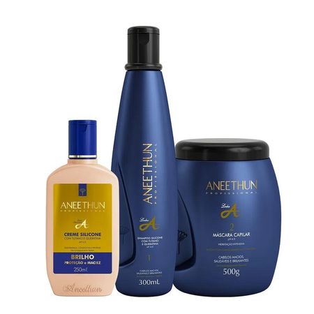 Kit-Aneethun-Linha-A-Shampoo-300ml-+-Creme-de-Brilho-250ml-+-Máscara-500g--1