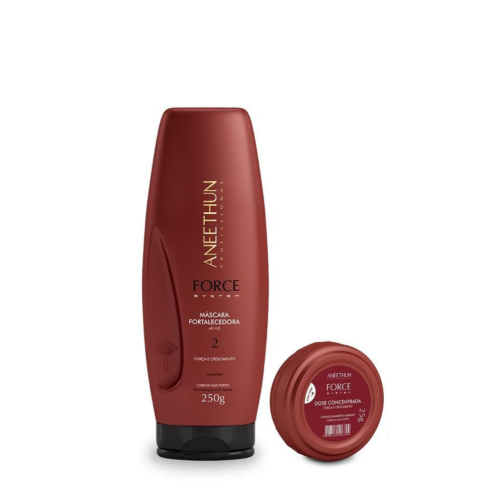 Kit Mascara E Dose Force System Aneethun Fortalecedor De Fio