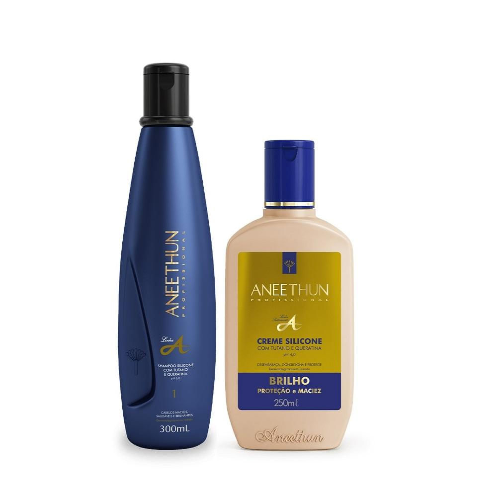 Kit Aneethun Linha A Shampoo 300ml + Creme de Silicone 250ml