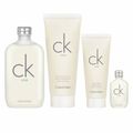 Calvin Klein CK One Coffret Perfume Masculino EDT + Body Lotion + Shower Gel Travael Size Kit