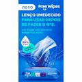 Lenço Umedecido Free Wipes Limpeza 50Un