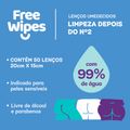 Lenço Umedecido Free Wipes Limpeza 50Un