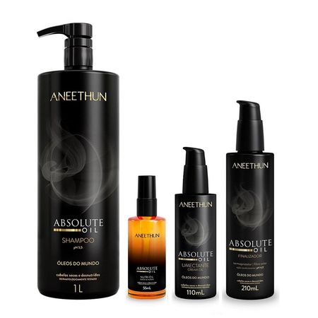 Kit-Aneethun-Absolute-Oil---Shampoo-1l-+-Óleo-55ml-+-Finalizador-210ml-+-Umectante-110ml--1