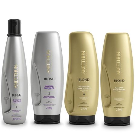 Kit-Aneethun-Blond-System---Shampoo-Matizante-300ml+-Máscara-Matizante-250g+-Máscara-Iluminadora-250g+-Finalizador-250g--1