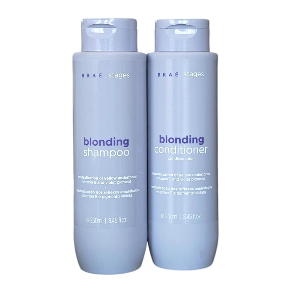 Kit Braé Stages Blonding - Shampoo 250ml + Condicionador 250ml