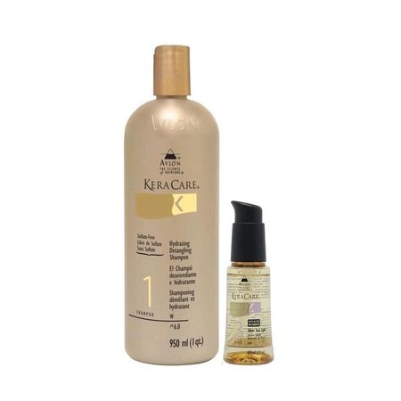 Kit-Avlon-KeraCare-Hydrating-Detangling-Shampoo-950ml-+-Silken-Seal-Light-60ml--1