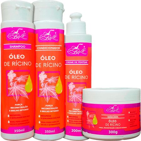 Belkit-Óleo-de-Rícino---Kit-Reparação-Capilar-(4-Produtos)--1