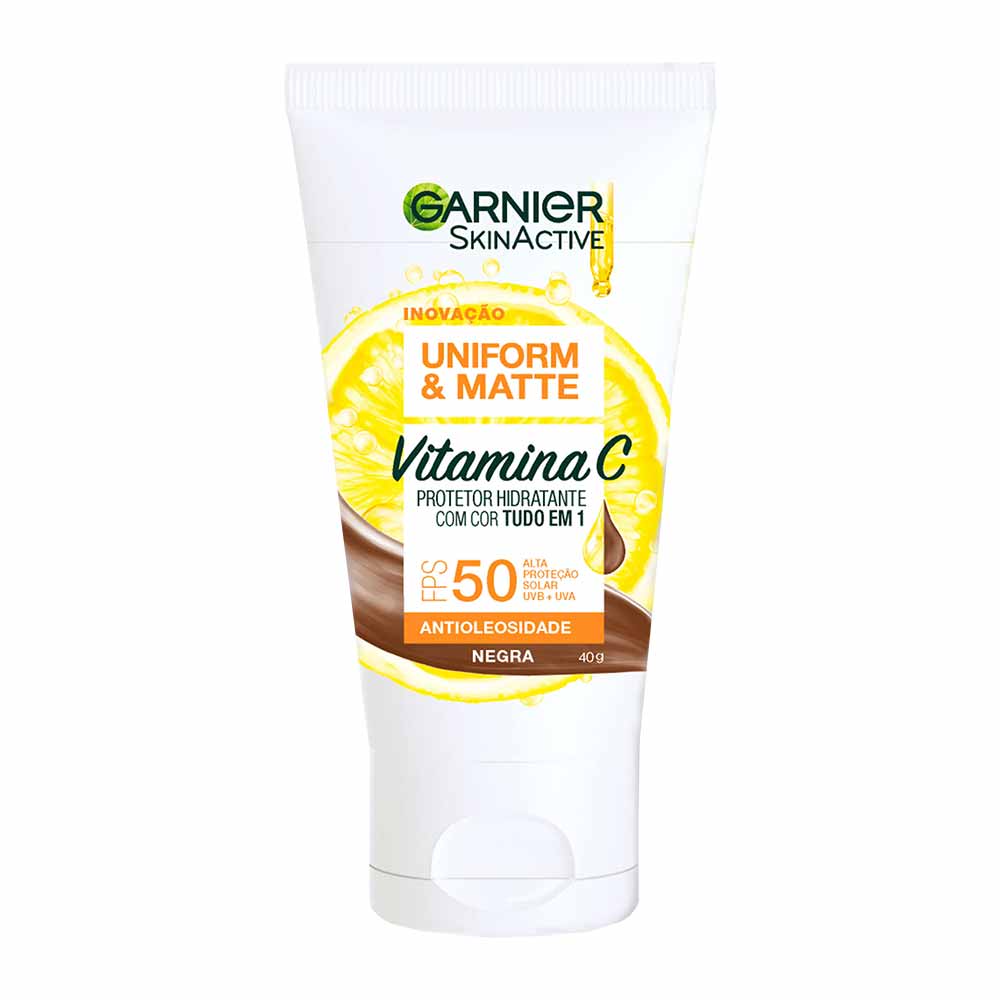 Protetor Solar Hidratante Facial com Vitamina C Garnier Skin FPS 50