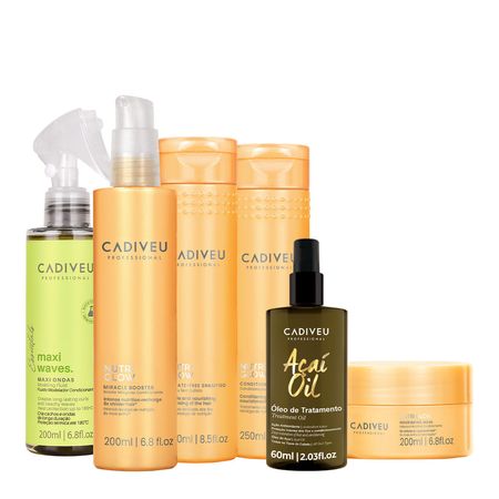 Kit-Cadiveu-Professional-Nutri-Glow-Shampoo-Condicionador-Máscara-Fluído-Leave-in-e-Açaí-Oil-60-(6-produtos)--1