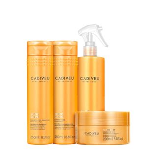 Kit Cadiveu Nutri Glow Shampoo Condicionador Leave-in e Máscara (4 produtos)