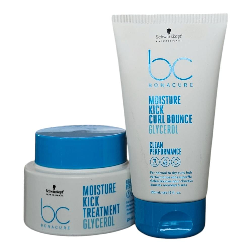 Kit Schwarzkopf BC Clean Performance Moisture Kick - Máscara 200ml + Curl Bounce 150ml
