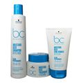 Kit Schwarzkopf BC Clean Performance Moisture Kick - Shampoo 250ml + Máscara 200ml + Curl Bounce 150ml