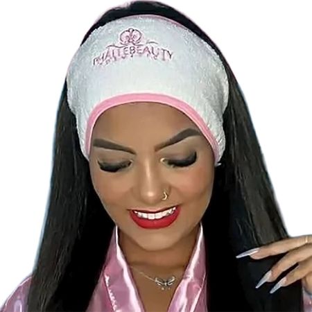 Phállebeauty---Faixa-para-Cabelo-Atoalhada-com-Velcro-Branca-com-Rosa--2