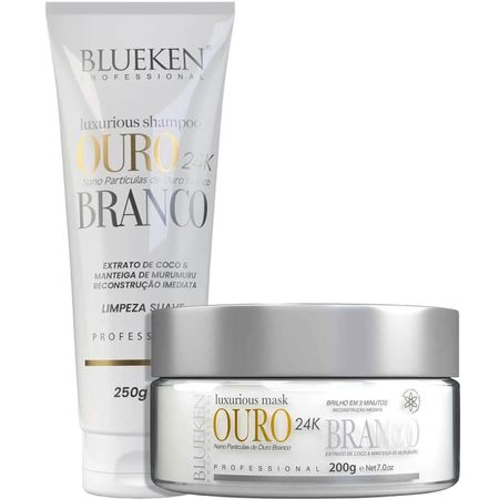 Blueken-Luxurious-Ouro-Branco-24k---Kit-de-Reconstrução-e-Brilho-Duo-(2-Produtos)--1