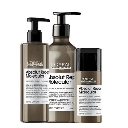 Kit-L'Oréal-Professionnel-Absolut-Repair-Molecular-Shampoo-500-Sérum-e-Leave-in-(3-produtos)--1