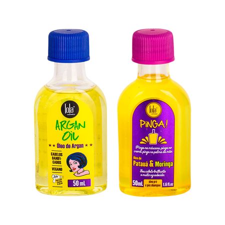 Kit-Lola-From-Rio---Leave-In-Argan-Oil-50-ml-+-Óleo-Pinga!-Patauá-&-Moringa-50-ml--2