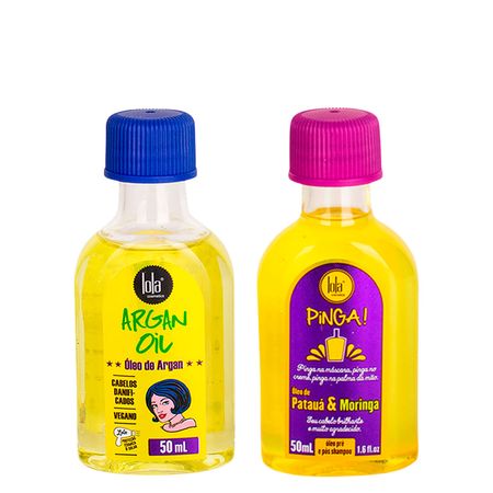 Kit-Lola-From-Rio---Leave-In-Argan-Oil-50-ml-+-Óleo-Pinga!-Patauá-&-Moringa-50-ml--1
