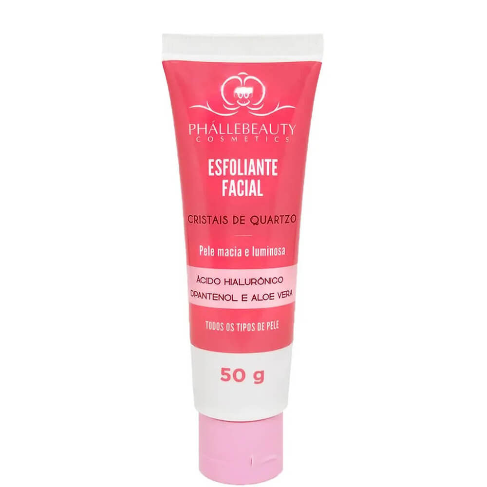 Phállebeauty - Esfoliante Facial Cristais de Quartzo com Ácido Hialurônico 50g