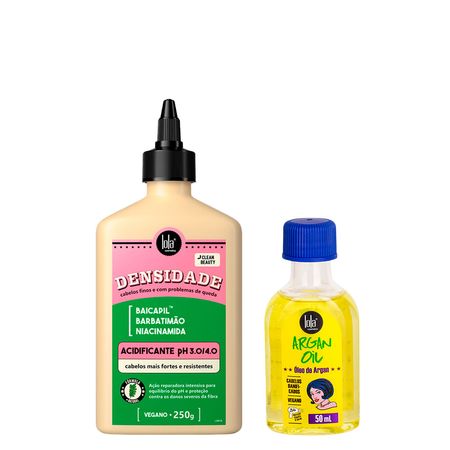 Kit-Lola-From-Rio----Acidificante-Densidade-250-g-+-Leave-In--Argan-Oil-50-ml--1