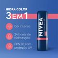 NIVEA Hidratante Labial - Hidra Color 4,8g Rosé