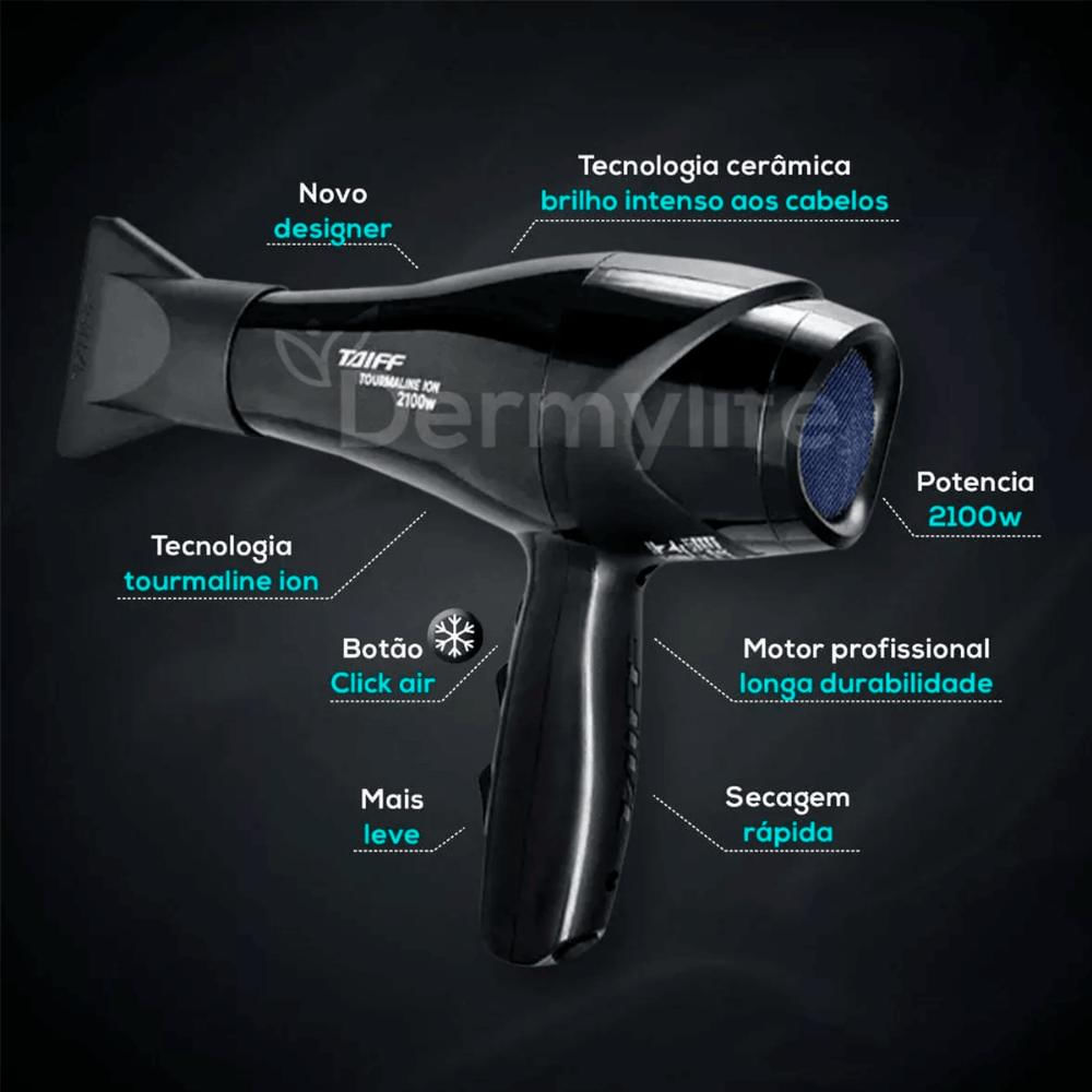 Secador Tourmaline 2100W 220V- Taiff Profissional