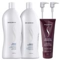 Kit Senscience Balance Shampoo 1000ml + Condicionador 1000ml +  Inner Restore 200ml + 2 Válvulas Pump