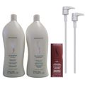 Kit Senscience Silk Moisture Shampoo 1L + Condicionador 1L + C.P.R 2x25ml + Válvulas Pump